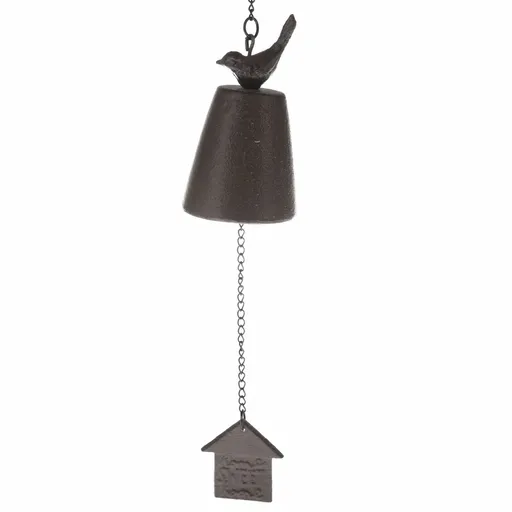 Clopoțel din fontă Sweet home maro, 8 x 49 cm, maro