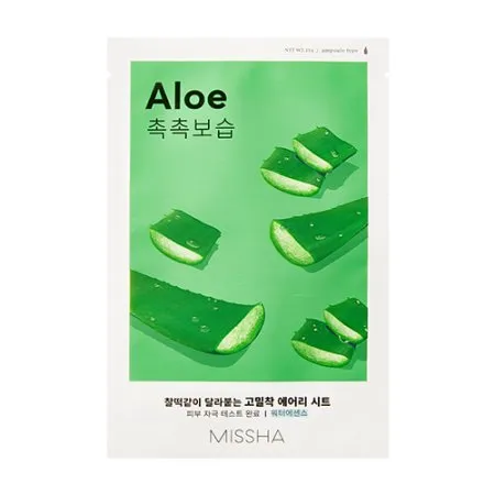 Missha Mască hidratantă pentru față Aloe (Airy Fit Sheet Mask) 19 g