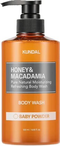 KUNDAL Gel de duș Honey & Macadamia Baby Powder (Body Wash) 500 ml