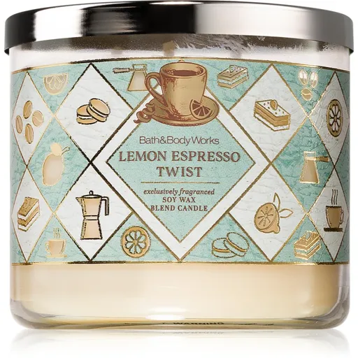 Bath & Body Works Lemon Espresso Twist lumânare parfumată 411 g