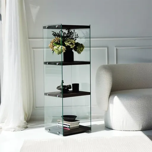 Corp biblioteca, Hanah Home, Aqua 3, 40x120x35 cm, Antracit