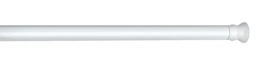 Bara extensibila pentru perdeaua de dus, Wenko, Extra Strong, 110-185 cm, Ø 2.8 cm, aluminiu, alb