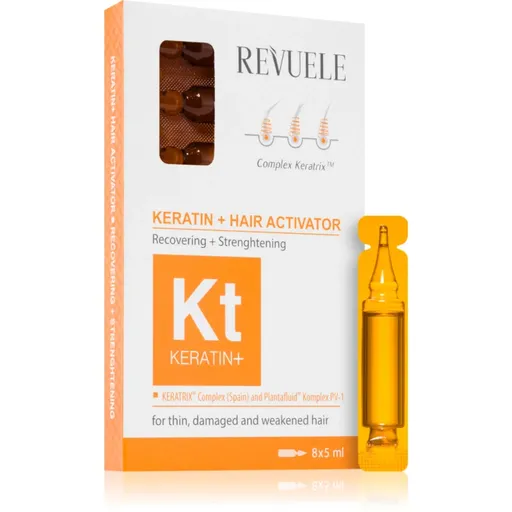 Revuele Ampoules Keratin + Hair Activator fiolă pentru par sensibil 8x5 ml