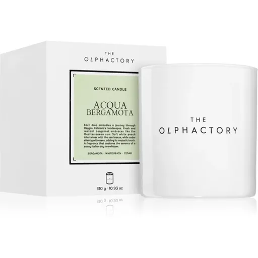 The Olphactory White Insignia Acqua Bergamota lumânare parfumată 310 g