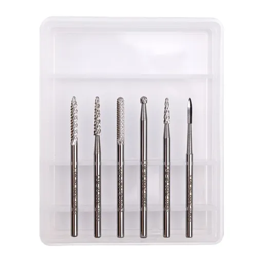 Set capete de freza pt unghii false - 6buc.