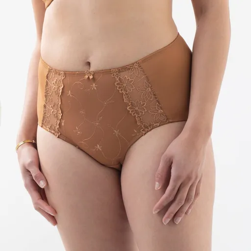 Chiloți maxi din microfibră și tul Antioco, set de 2 bucăți