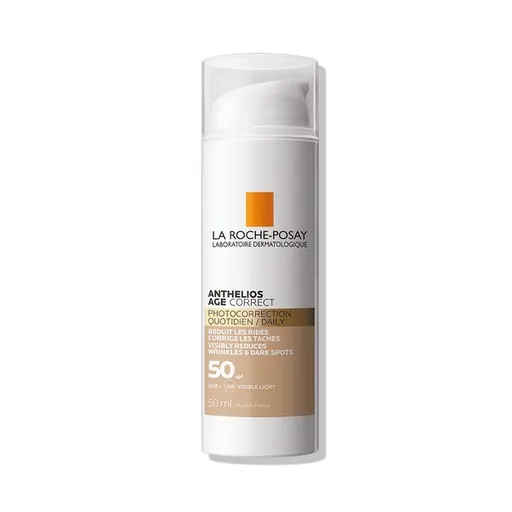 La Roche Posay Cremă tonifiantă împotriva îmbătrânirii pielii Anthelios SPF 50 (Age Corect) 50 ml