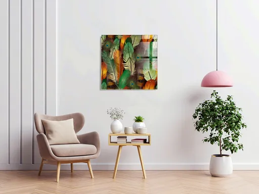 Tablou decorativ, 1295, Dimensiune: 40 x 40 cm, Multicolor