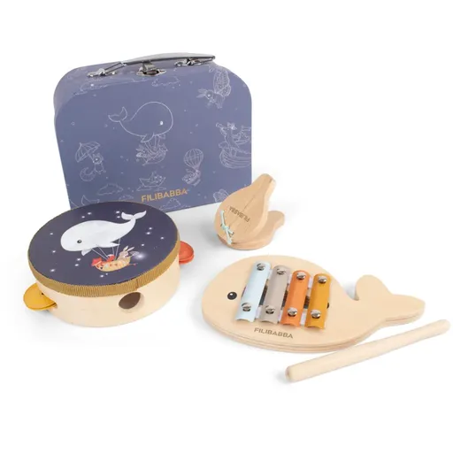 FILIBABBA Play Set My First Wooden Toy Instruments jucărie muzicală pentru copii 3 buc