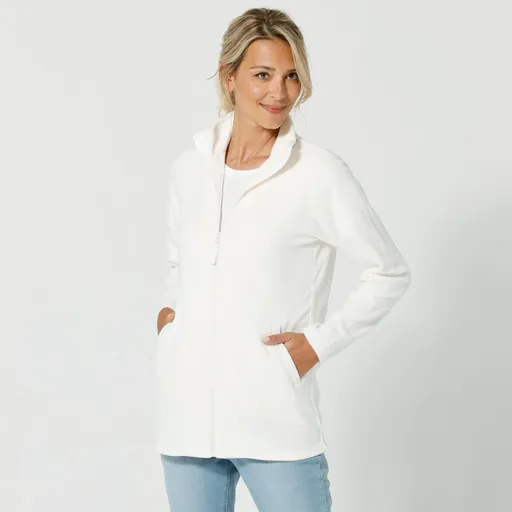 Hanorac cu fermoar din fleece