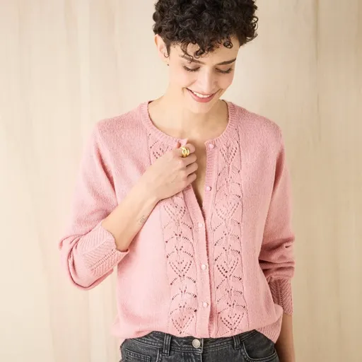 Cardigan ajurat