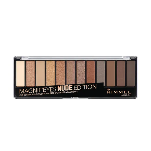 Rimmel Paletă de 12 farduri de ochi MagnifEyes (Eyeshadow Palette) 14,16 g 001 Nude Edition
