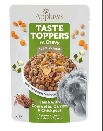 APPLAWS Taste Toppers plic caine, cu carne de miel, morcovi, naut in aspic 85 g