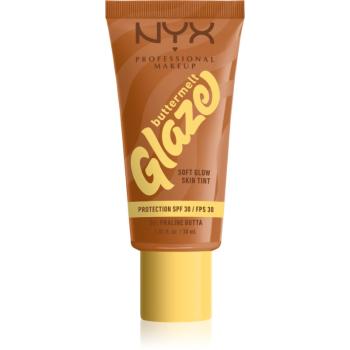 NYX Professional Makeup Buttermelt Glaze tonic fluid iluminator SPF 30 culoare 06 Praline Butta ml