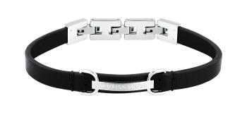 Trussardi Brățară din piele neagră pentru bărbați T-Leather TJAXZ08