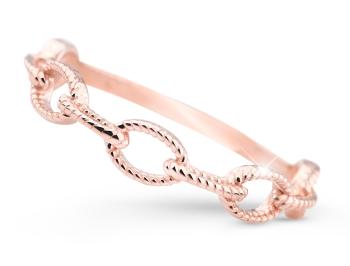Cutie Jewellery Moderný prsteň z ružového zlata Z5029-X-4 54 mm