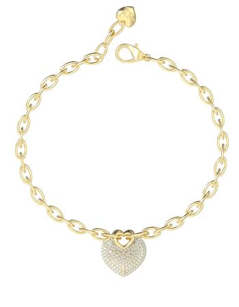 Guess Brățară romantică placată cu aur Crazy In Love JUBB05214JWYG 18.5 cm
