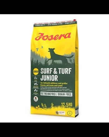 Hrana catei JOSERA Surf Turf Junior 12,5 kg cu somon si miel, fara cereale