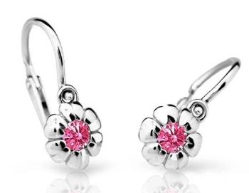 Cutie Jewellery Cercei din aur alb pentru copii C2151-10-X-2 fucsia