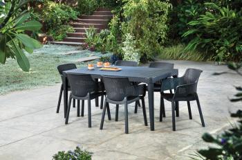 Elvisia Záhradný set CASSIDY 6 + 1 | grafit