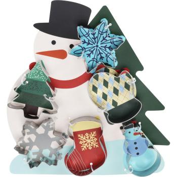 Set de 6 piese de tăietori de prăjituri Snowman