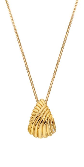 Hot Diamonds Colier elegant placat cu aur cu diamant Golden Edit Hope DP1084