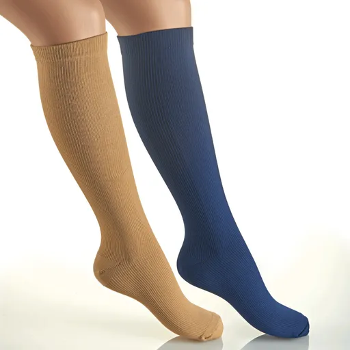 Set de 2 șosete de sprijin pentru genunchi