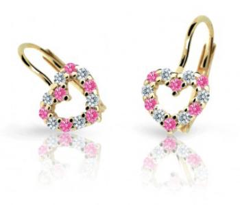 Cutie Jewellery Cercei pentru copii din aur galben C2157-10-X-1 fucsia