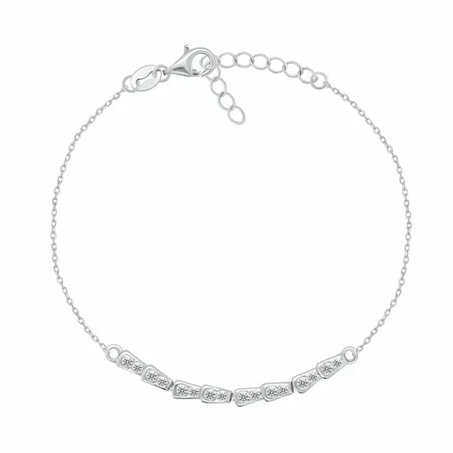 Brilio Silver Brățară de argint pentru femei cu zircon BRC238W