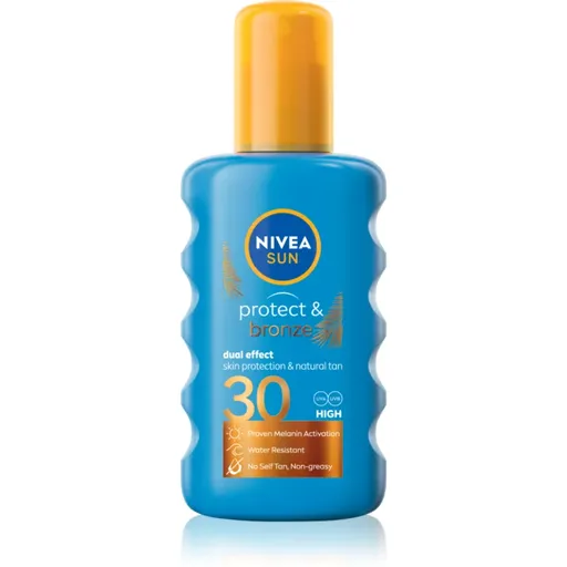 NIVEA SUN Protect & Bronze spray de corp pentru un bronz intens SPF 30 200 ml