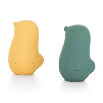 Petite&Mars Love Birds jucărie pentru apă 6 m+ Ochre Green 2 buc