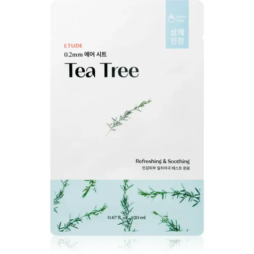 ETUDE 0.2 Therapy Air Mask Tea Tree mască textilă calmantă cu efect revigorant 20 ml