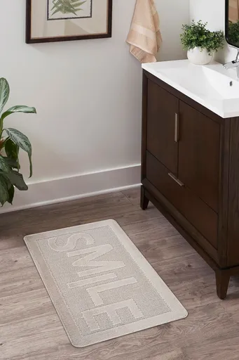 Covoras de baie, L'essentiel Maison, Smile, 60x100 cm, Bej