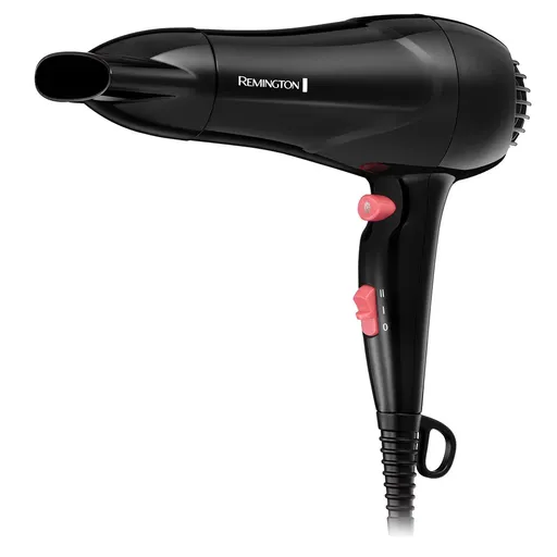 Uscator pentru par Remington MyStylist D2000, 1900W, 2 trepte caldura/viteza, Grila ceramica, Aer rece, Negru