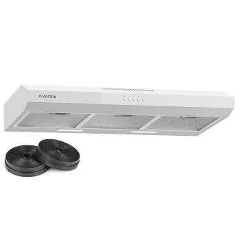 Klarstein Contempo 90, hotă, 90 cm, sub dulap, 200 m³/h, LED, acrilic, oțel inoxidabil