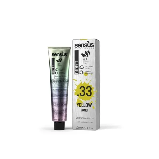 Vopsea De Par Semipermanenta Fara Amoniac Sensus Direct Bang Yellow 33