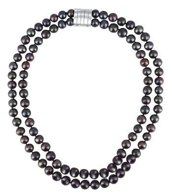 JwL Luxury Pearls Colier dublu din perle negre adevărate JL0657