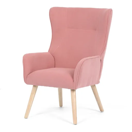 Fotoliu cu spătar înalt PINK2, roz, roz deschis