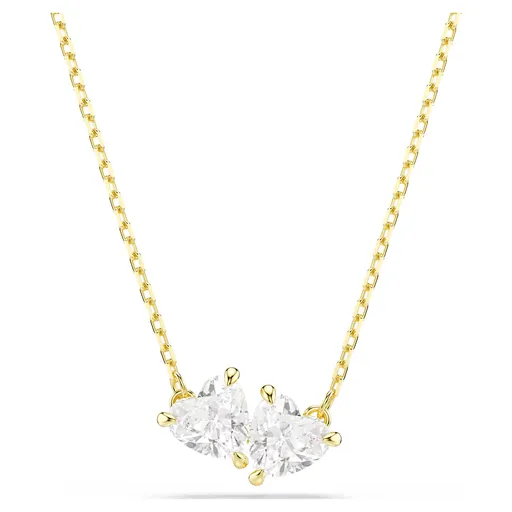 Swarovski Colier placat cu aur cu inimioare strălucitoare Mesmera 5733475