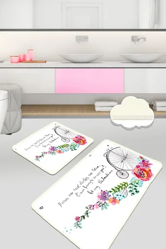 Set covorase de baie, L'essentiel Maison, Monowheel, Poliester, Multicolor