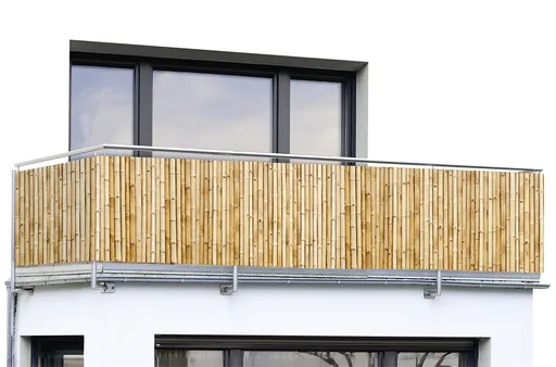 Folie paravan pentru balcon si gradina Bamboo, Maximex, 500x85 cm, PVC/poliamida, natur