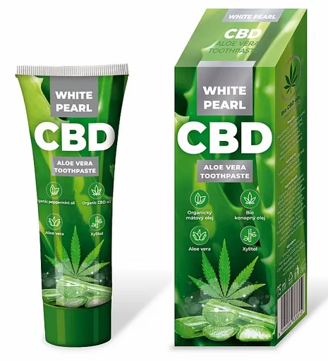 VitalCare Pastă de dinți pentru albire CBD Aloe Vera (Whitening Toothpaste) 75 ml