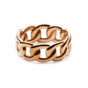 Daniel Wellington Inel rafinat din bronz cu aspect luxos Chunky Chain DW0040081 56 mm