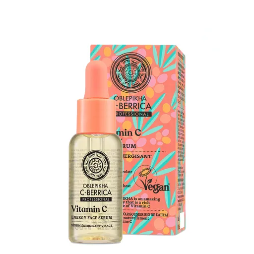 Natura Siberica Ser facial energizant Oblepikha C-Berrica Vitamina C (Energy Face Serum) 30 ml