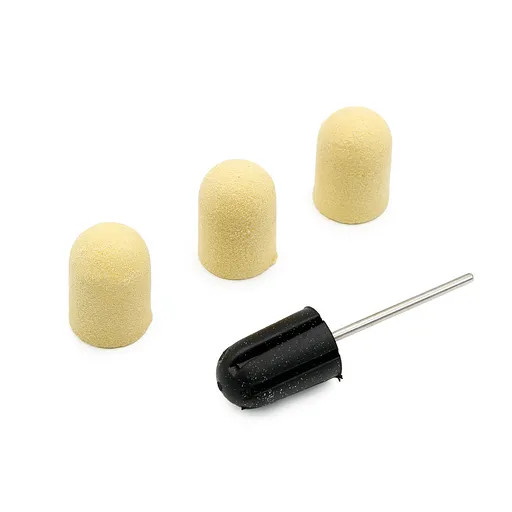 Suport + 3 Smirghel 16 x 25 mm - 120 Set, Yellow