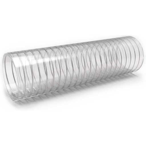 Furtun spiralat de aspiratie si transport, 102mm, 4", potrivit pentru industria alimentara,2.5 BARI