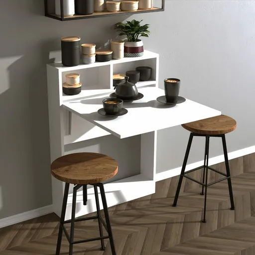 Masă pliantă Patara White, alb