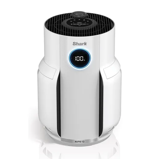 Purificator de aer Shark NeverChange HP150EU, 26W, Pana la 60 m², 5 viteze, Durata filtrul pana la 5 ani, Afisaj LED, Alb