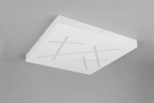Plafoniera Snip, TRIO, 50x50x5 cm, 24W, 1x SMD, metal, alb mat