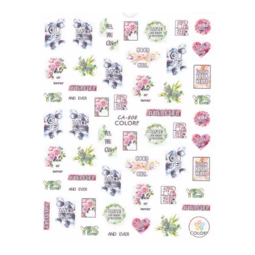 Abtibild Unghii 3D Oranjollie, CA-808